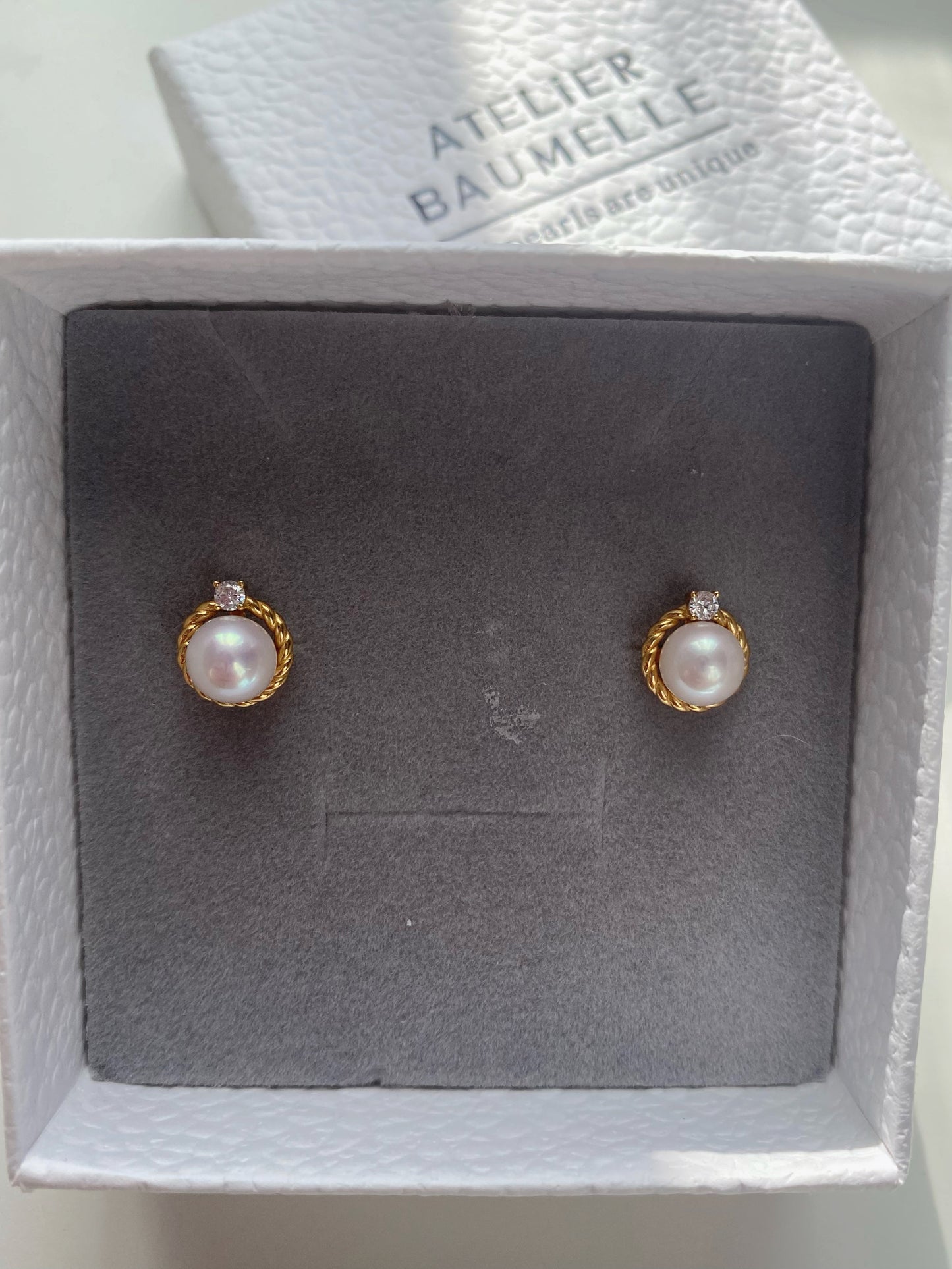 2 in 1, Cristal stud earrings