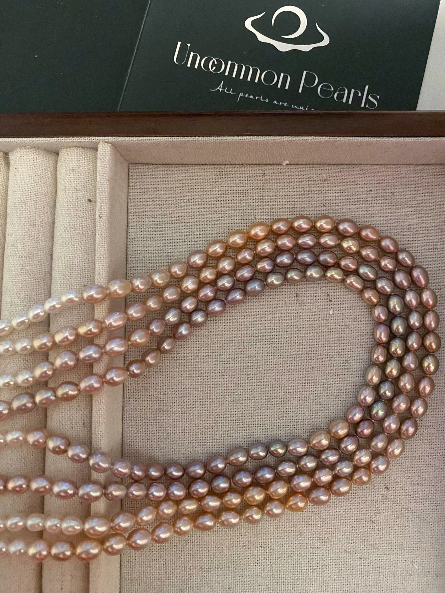 (Special colors) Shikisai pearl rope necklace, 100cm