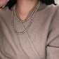 (Special colors) Shikisai pearl rope necklace, 100cm