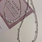 Silver necklace with high quality pearls