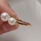 Double pearl ring