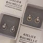 Made in Japan, circle stud earring