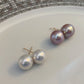 10mm+ Pearl stud earrings