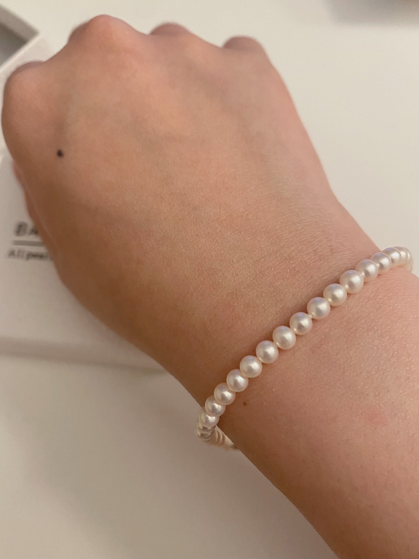 Bracelet perle, 3.5-4mm