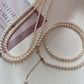 High quality pearls necklace, small sizes 2-5mm