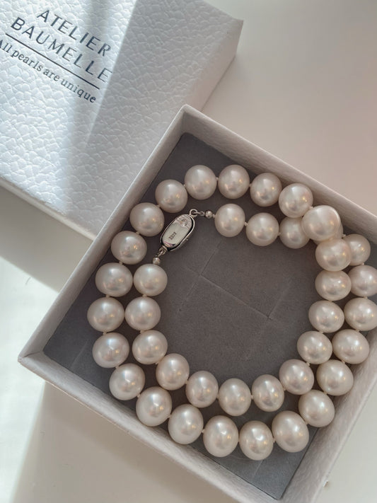 (Limited) Pearl necklace 11-12mm, heritage quality