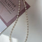 Interlaced oval pearl necklace, 4-5mm