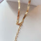 Made in Italy, Flat snake chain necklace 3mm