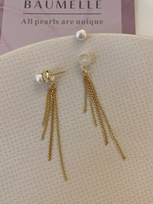 2 in 1, Tassel Earrings