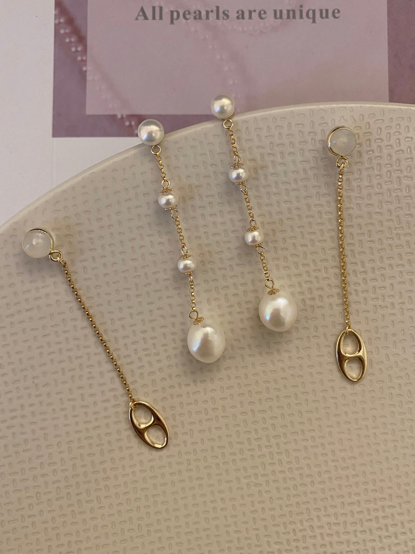 2 in 1, Pearl Drop earrings