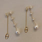 2 in 1, Pearl Drop earrings