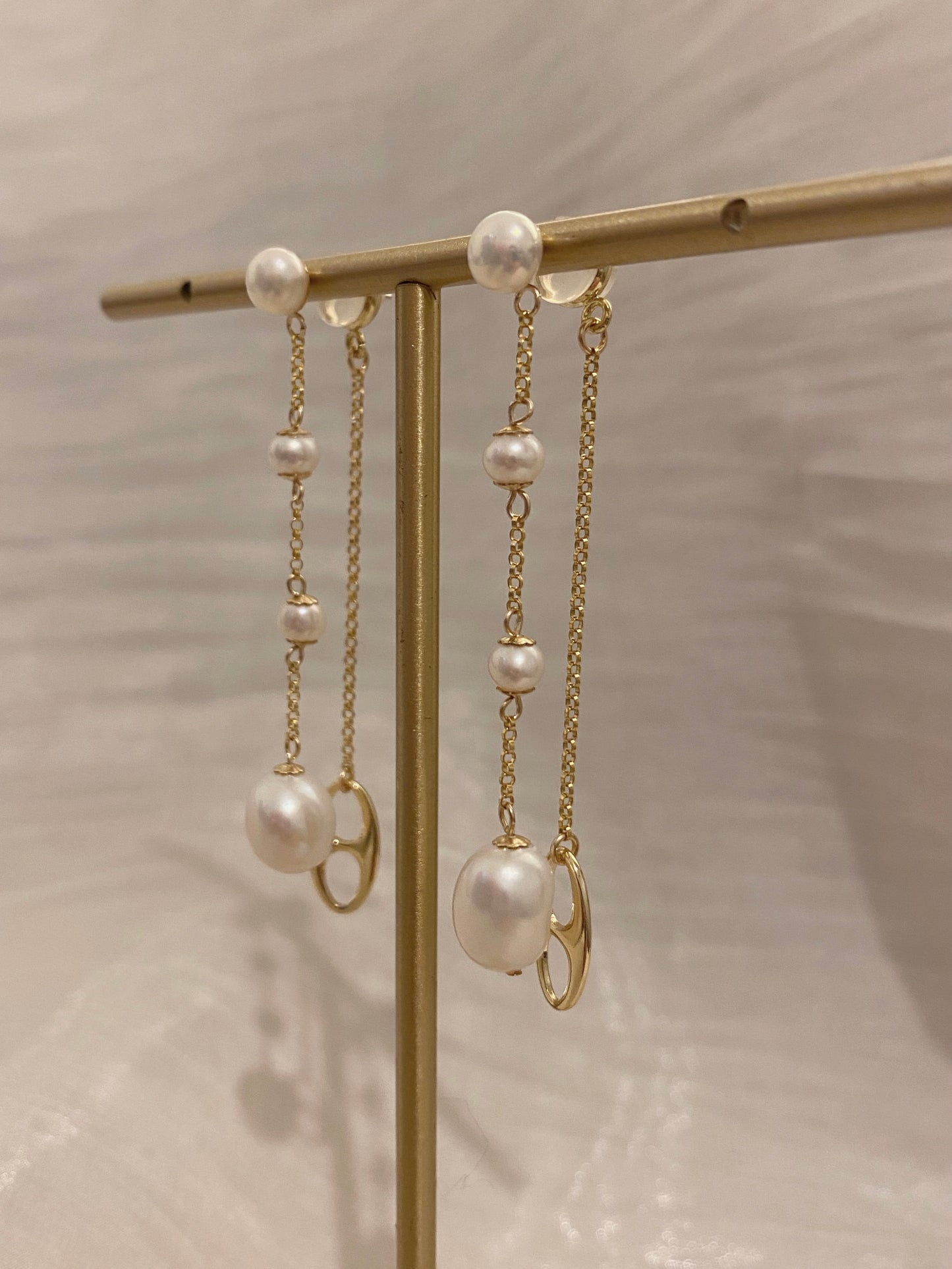 2 in 1, Pearl Drop earrings