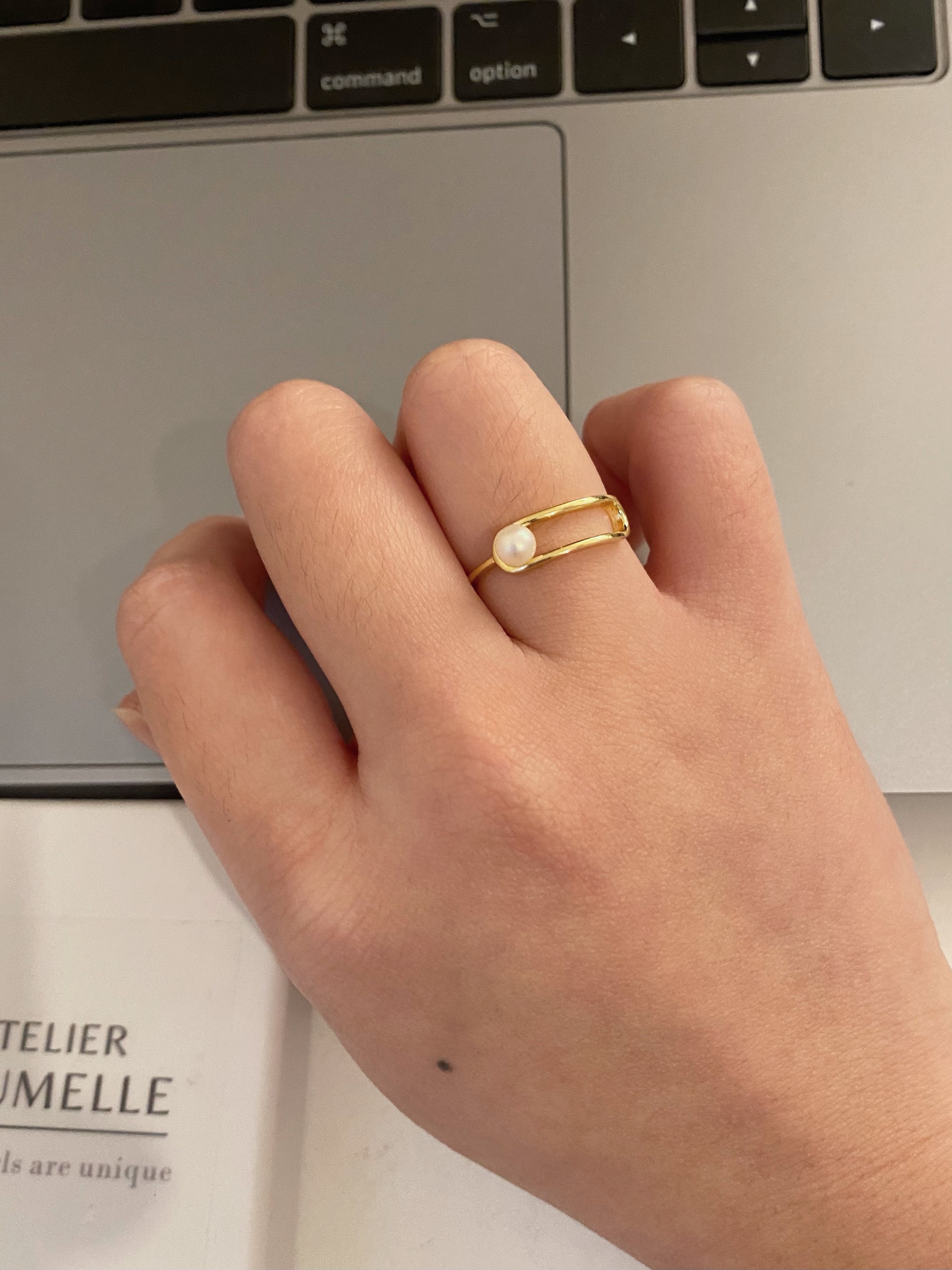 Bague simple Uncommon Pearls