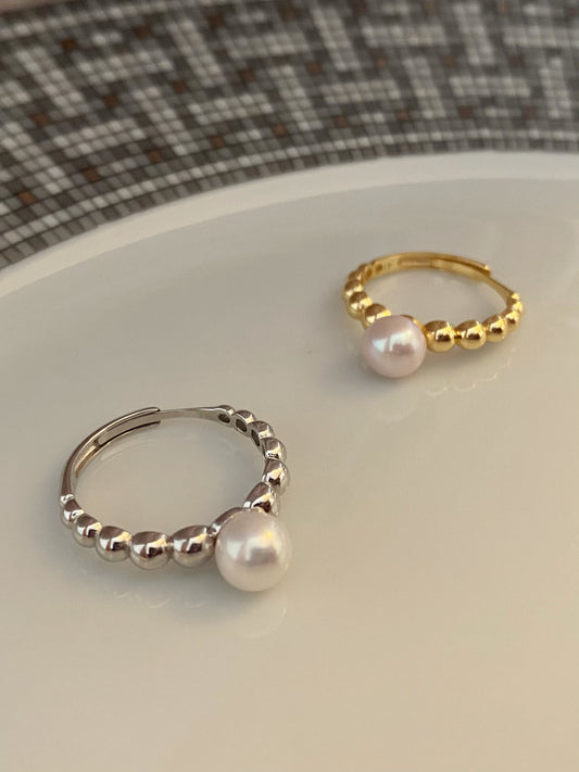 Bubble pearl rings