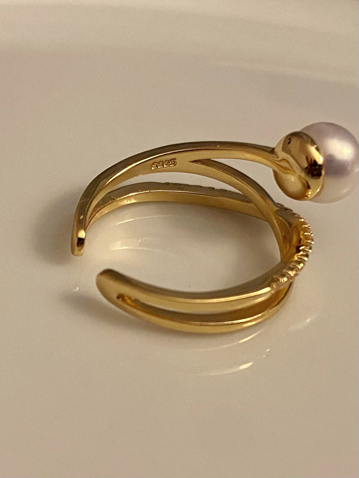 Bague croisée