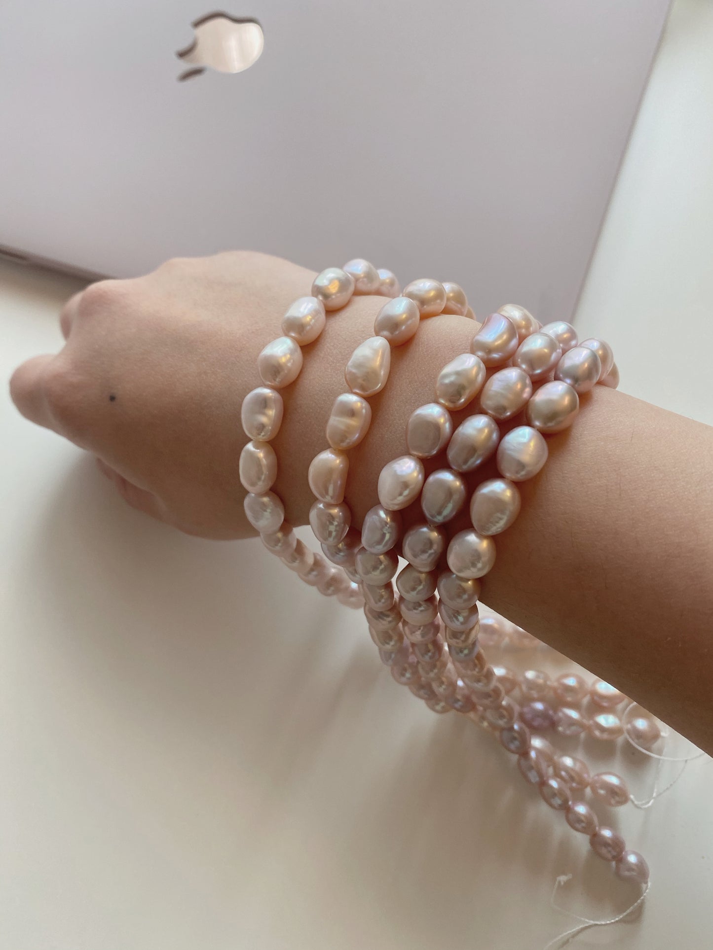 Bracelet perles baroques