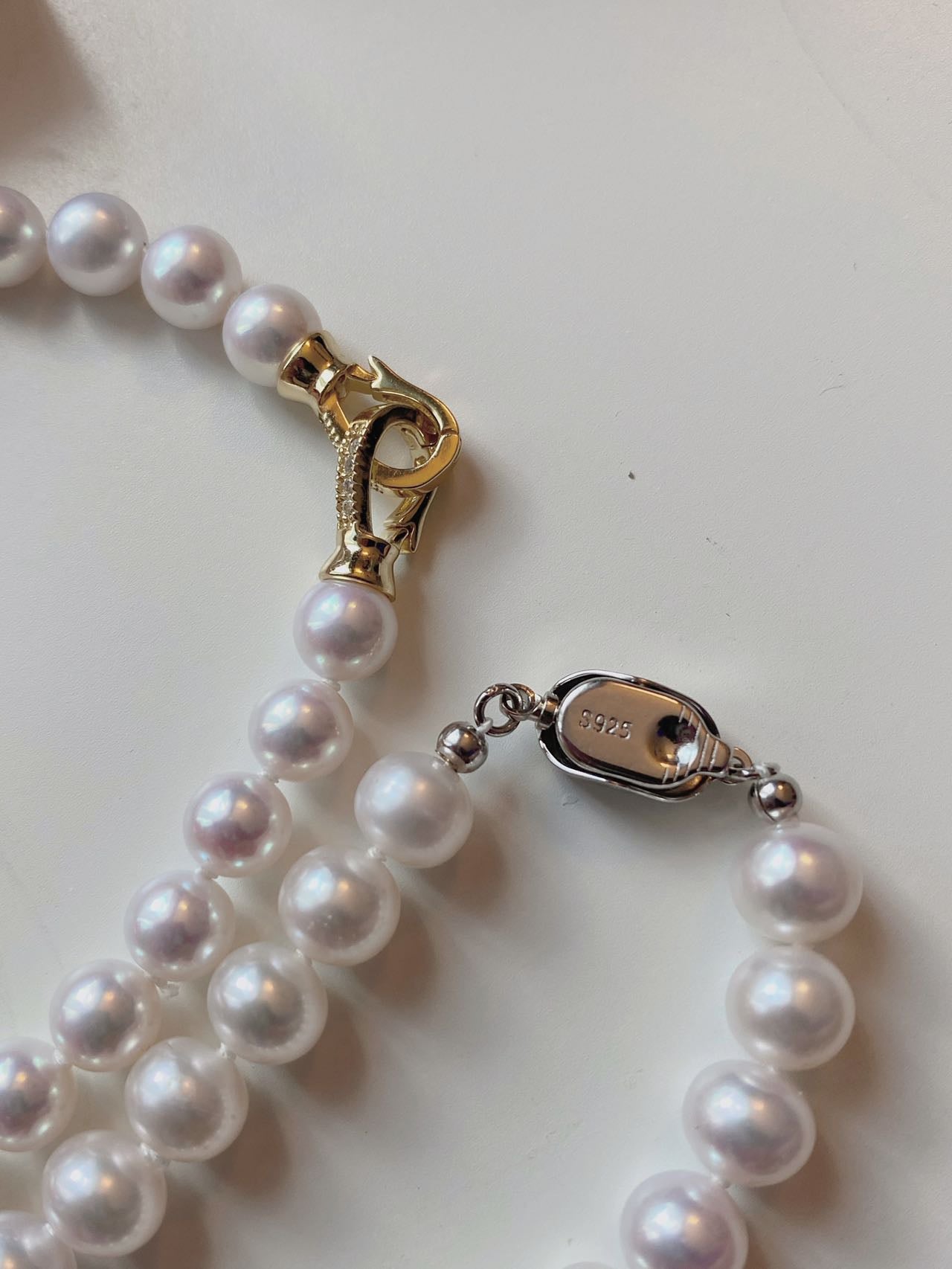 Pearl necklace, 7-8mm