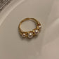 Twist 4 pearls ring