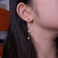 Station pearl ear-wire earrings